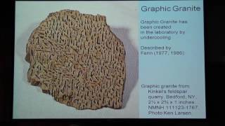 Granitic pegmatites Formation and mining Presented by Mark Jacobson Retired Chevron Corporation [upl. by Abbott135]