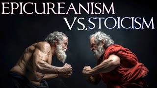 Epicureanism Vs Stoicism  Overview and Explanation [upl. by Arotal]