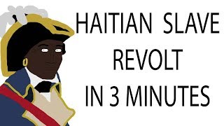 Haitian Slave Revolt  3 Minute History [upl. by Yerd]