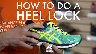 Heel Lock Lacing Technique  Kintec Footwear  Orthotics [upl. by Lecirg]