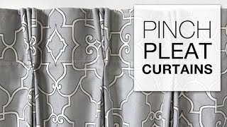 DIY Pinch Pleat Curtains with Pleater Tape [upl. by Bonacci]