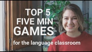 TOP 5 FIVE MINUTE GAMES for English class [upl. by Animaj]