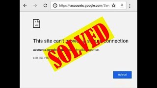 Easy Ways SSL Connection Error ERRSSLPROTOCOLERROR Chrome [upl. by Llerrehc]