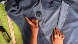 Sweatshirt to Jacket Tutorial [upl. by Airan211]