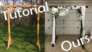 Making our Own DIY Wedding Arch  Vlog [upl. by Adda]