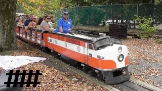 Train Ride at Knoebels Amusement Resort Park on The Pioneer Train with Signal in Elysburg PA [upl. by Alena]