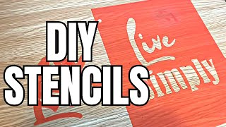 Easy DIY  Create Your Own Custom Stencils for Crafting [upl. by Aratal]