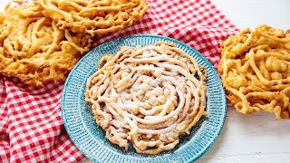 How to Make County Fair Funnel Cakes  The Stay At Home Chef [upl. by Tilford]