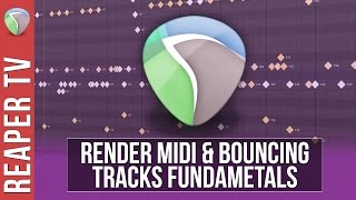 REAPER Bouncing amp Rendering Midi Tracks [upl. by Thornie56]