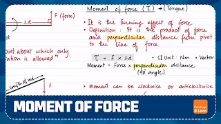 OL  Moment of Force Torque [upl. by Ociral]