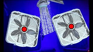 🔴 SHOWER  BOX FAN SOUND with Dim Screen  White Noise Sleep [upl. by Neils]