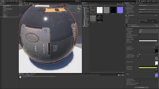 Unity pbr quotmetallic roughnessquot material hdrp with shader graph [upl. by Leuname]