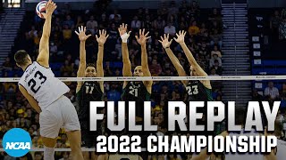 Hawaii vs Long Beach State 2022 NCAA mens volleyball championship  FULL REPLAY [upl. by Ahsataj]