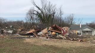 Tornado damages structures in Cookeville Tennessee [upl. by Kcinom]