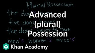 Advanced plural possession  The Apostrophe  Punctuation  Khan Academy [upl. by Atalee]