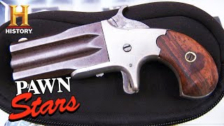 Pawn Stars OverUnder Pistol Worth OVER THE TOP Money Season 6  History [upl. by Norford230]