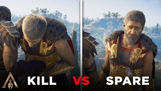 Kill vs Spare Nikolaos ALL CHOICES  Assassins Creed Odyssey [upl. by Aihsar744]