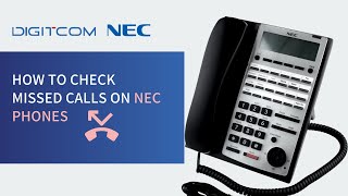 How to check missed calls on NEC phones [upl. by Hachmin908]