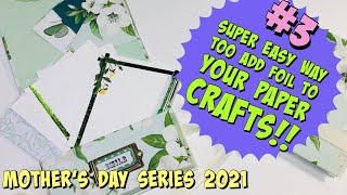 awesome DIY stationery setFABULOUS EASY FOIL TECHNIQUEMother’s Day Gift Idea [upl. by Aynot]