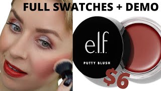 ELF Putty Blush  SWATCHES  DEMO  Steffs Beauty Stash [upl. by Kral630]