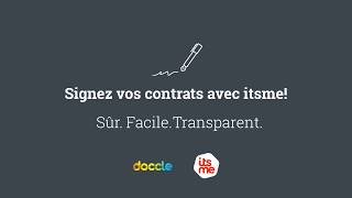 Signer avec itsme sur Doccle [upl. by Wanonah]