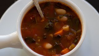 Minestrone Soup  Homemade Italian Recipe [upl. by Kurys]