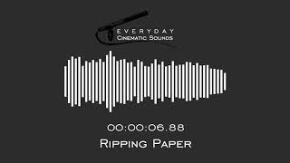 Ripping Paper  HQ Sound Effects [upl. by Merkley]