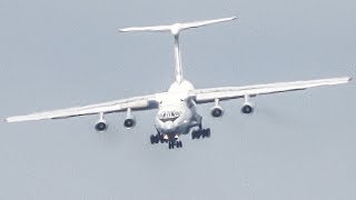 Crazy ILYUSHIN IL76 DIVE DOWN Manoeuver on APPROACH  LANDING 4K [upl. by Becki]