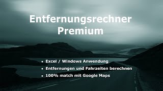 Entfernungsrechner mit Excel und Google Maps API [upl. by Reagan]