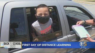 Park Elementary School In Hayward Resumes Classes With Curbside MeetAndGreet [upl. by Nivlen]