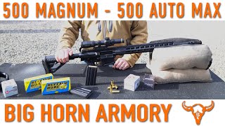 500 Magnum  Big Horn Armory [upl. by Wolfe]