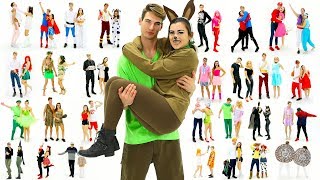 30 LastMinute COUPLE Halloween Costume Ideas DIY Costumes  CloeCouture [upl. by Dlarej]