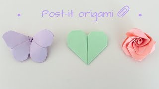 DIY POSTIT ORIGAMI [upl. by Atnahc]