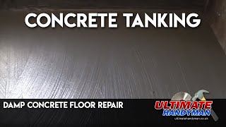 Damp concrete floor repair  concrete tanking [upl. by Materi804]