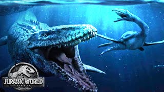 The Mosasaurus Fight Scene In Jurassic World Dominion  Why It Works [upl. by Suckram590]