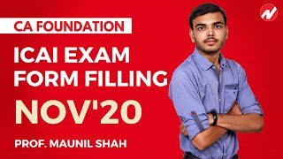 How to Fill ICAI Exam Form for CA Foundation [upl. by Elfrieda]