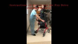 Instructions on how to use the F22 standard Drive Rollator [upl. by Telrats]