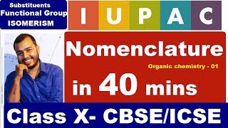 IUPAC  Nomenclature of ORGANIC Carbon amp its compound  Functional groups [upl. by Sutherland]