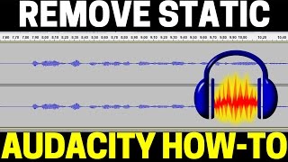 How To Remove Static From Audio Recordings Using Audacity  Mic Buzzing Noise Removal Tutorial [upl. by Suoiradal679]