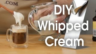 DIY whipped cream in 60 seconds [upl. by Eintruoc]