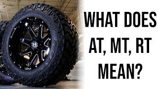 The Difference Between AT MT and RT Tires [upl. by Vladimir]