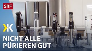 Stabmixer im Test Mit einigen Mixern gelingt keine Suppe  2018  Kassensturz  SRF [upl. by Arbma602]