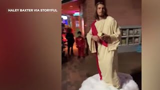 Man creates elaborate Jesus costume for Halloween [upl. by Placia]