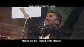 Hala Madrid y Nada Mas Real Madrid AnthemEnglishSpanish lyrics [upl. by Nogras]