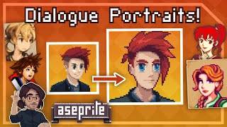 Pixel Art Class  Introduction To Portraits [upl. by Neeven]