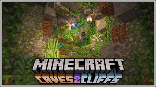 Lets Build a Lush Cave Base Minecraft Caves and Cliffs Update  Minecraft 117 [upl. by Britni]