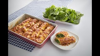 Tasty Treats Cheesy Spinach Lasagna Roll  Gulungan Lasagne Bayam Berkeju [upl. by Nhguavad]