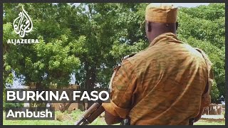 Burkina Faso Dozens killed as militaryescorted convoy ambushed [upl. by Osnohpla150]