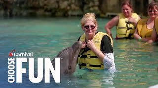 Dolphin Encounter with Unlimited Food amp Drink in Cozumel  Shore Excursions  Carnival Cruise Line [upl. by Smitty217]