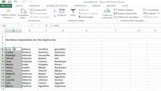 separar nombres de apellidos en excel [upl. by Raffo]